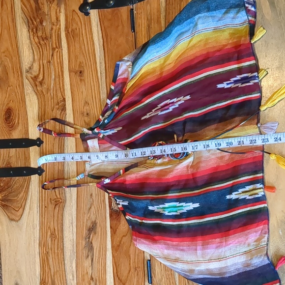 Funky Southwestern Print Sheer Tank - Picture 5 of 7